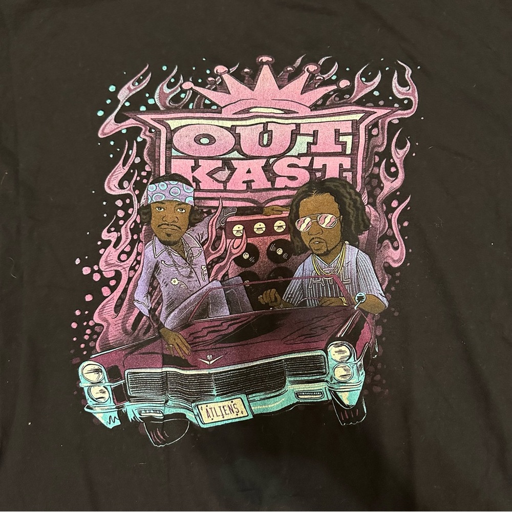 Outkast T Shirt Mens XXLarge ATLiens Black Purple Hip Hop 90s